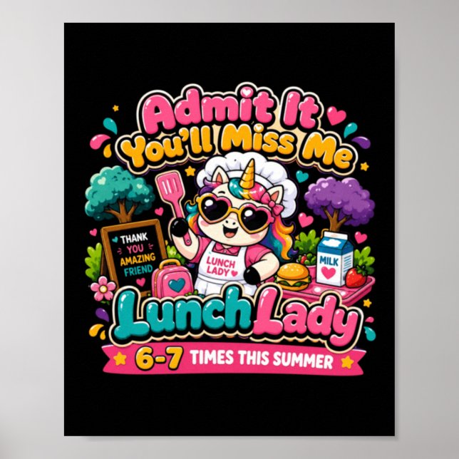 Póster Señora del Almuerzo Admite Que Me Extrañarás 6-7 V (Frente)