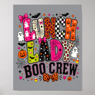 Póster Señora del Almuerzo Boo Crew Leopardo Rosa Hallowe