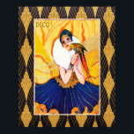 Póster Señora del Art Deco con loro<br><div class="desc">Si elige descargar, Su tienda Walgreen local hace posters de su descarga en diferentes tamaños y en varias texturas a un precio muy bueno. A veces con un descuento. Un consejo de mi amigo estadounidense. Para el Reino Unido, véase "Digital Printing" en línea. He usado esta imagen vintage de una...</div>