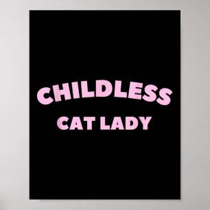 Póster Señora del gato sin hijos 2024 Millennial 1