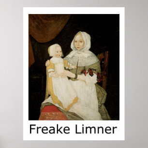 Póster Señora Elizabeth Freake y bebé Maria de Freake