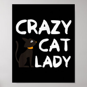 Póster Señora Gatos Locos