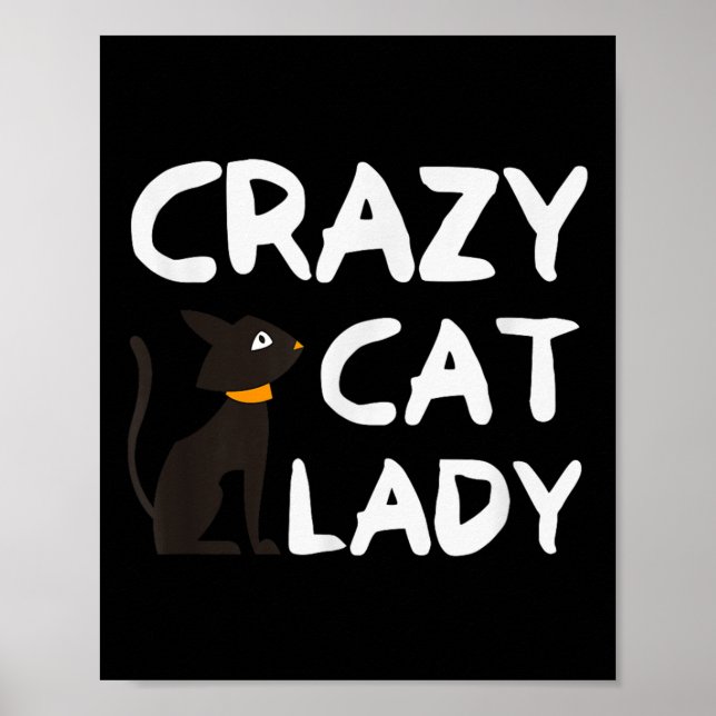 Póster Señora Gatos Locos  (Frente)