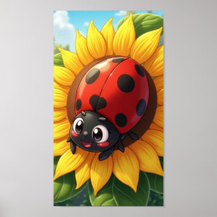 Póster Señora Girasol