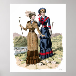 Póster ¡Señora Hikers - senderismo pasado de moda del