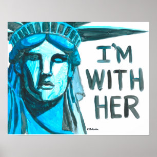 Póster Señora Liberty - estoy con ella