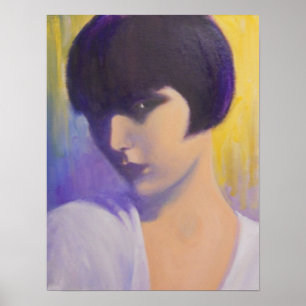PÓSTER SEÑORA MISTERIOSA POSTER DEL ART DÉCO