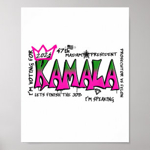 Póster Señora Presidenta Kamala Harris 2024