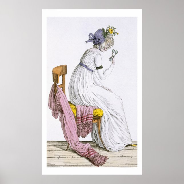 Póster Señora vestida de negligencia, de "Costume Parisie (Frente)