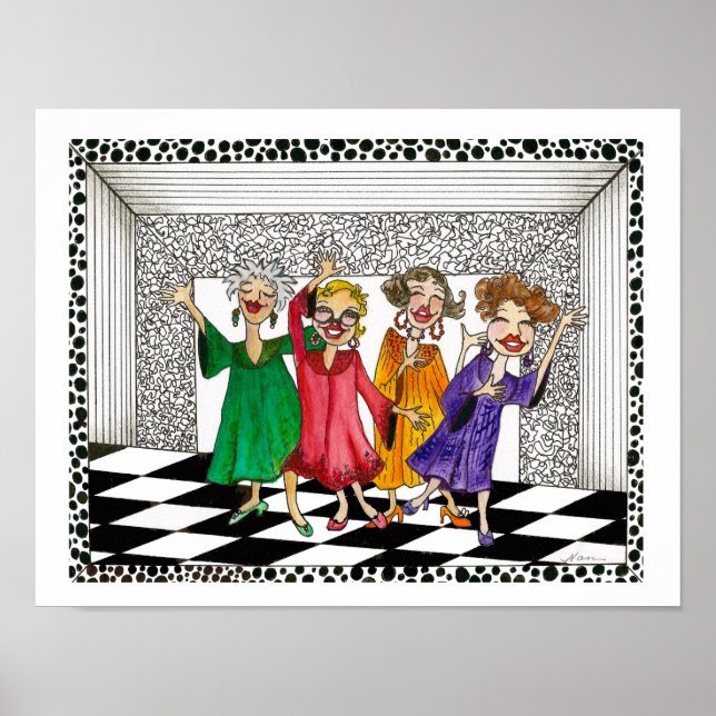 Póster Señoras de la iglesia del coro (Frente)