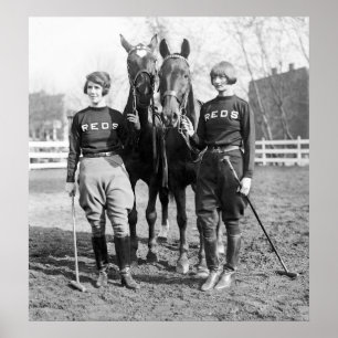 Póster Señoras del polo: 1925
