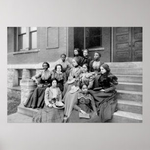 Póster Señoras jovenes en Fisk, 1890s