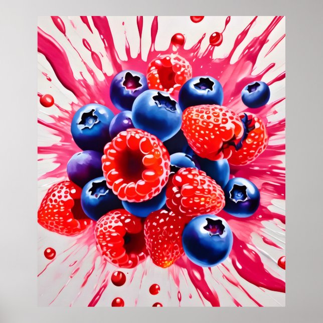 Póster Sensación de Berry de verano (Frente)