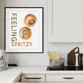 Póster Sensación de cóctel Naranja Spritzy