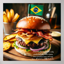 Póster Sensación de hamburguesa de samba de Salvador