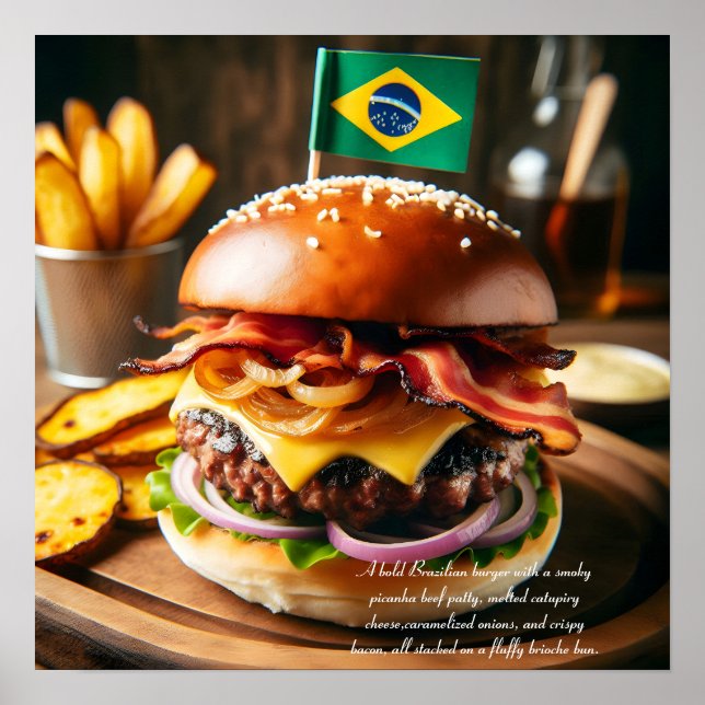 Póster Sensación de hamburguesa de samba de Salvador (Frente)