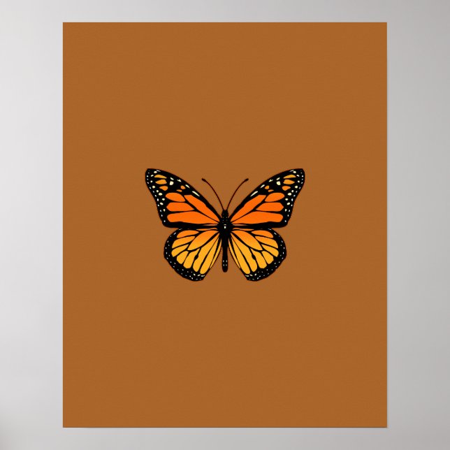 Póster Sensación de mariposa monarca (Frente)