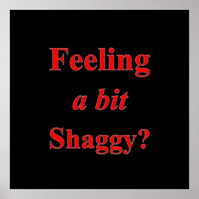 Póster Sensación de un poco de maltrato Poster (Frente)