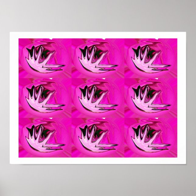 Póster Sensaciones rosadas (Frente)