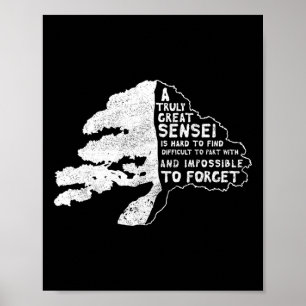 Póster Sensei Tumbler Apreciación Gracias Karate Teach