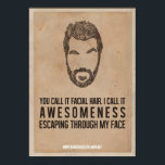 Póster Sensibilidad desde la cara<br><div class="desc">Háganles saber el término adecuado para esas cosas en tu cara.</div>