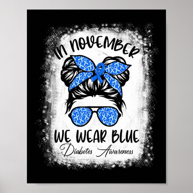 Póster Sensibilización de los guerreros sobre la diabetes (Frente)