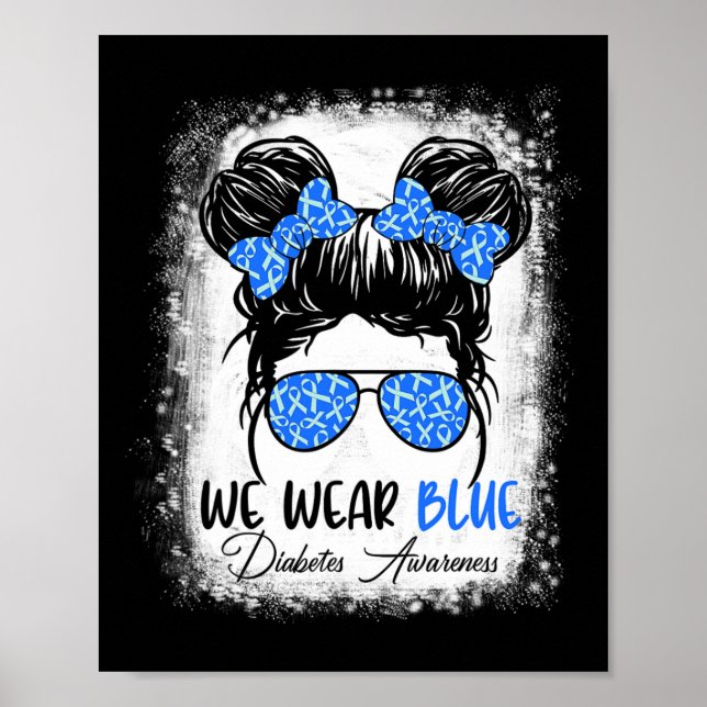 Póster Sensibilización de los guerreros sobre la diabetes (Frente)