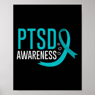 Póster Sensibilización del Ptsd Salud Mental Después Del 