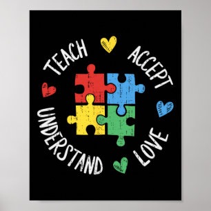 Póster Sensibilización sobre autismo El profesor Sped Tea