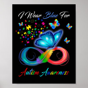 Póster Sensibilización Sobre El Autismo Que Llevo Azul Pa