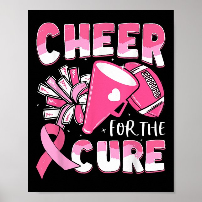 Póster Sensibilización Sobre El Cáncer De Mama Alegra A L (Frente)