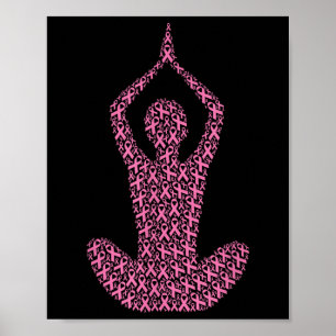 Póster Sensibilización sobre el cáncer de mama Cinta rosa