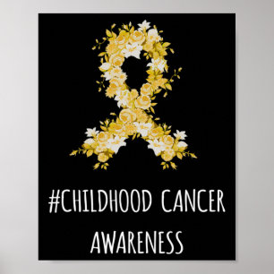 Póster Sensibilización sobre el cáncer infantil Cáncer in