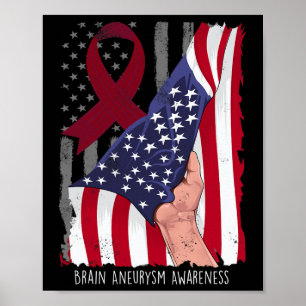 Póster Sensibilización sobre el neuralismo Bandera Americ