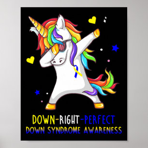 Póster Sensibilización sobre el síndrome de Down a la der