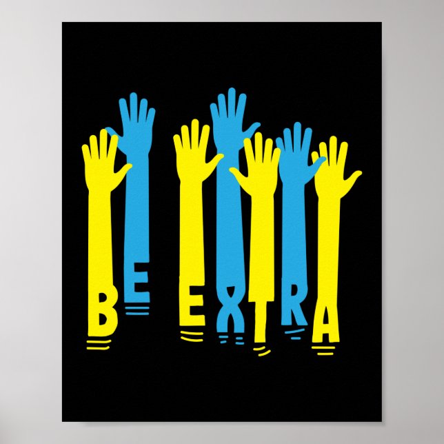 Póster Sensibilización sobre el síndrome de Down Educació (Frente)