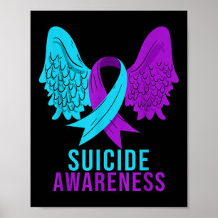 Póster Sensibilización sobre el suicidio Cinta de la Salu