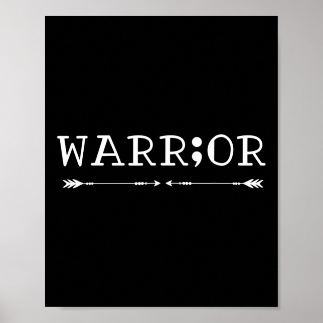 Póster Sensibilización sobre el suicidio en Semicolón (Frente)