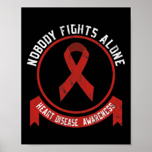 Póster Sensibilización sobre enfermedades cardíacas Mes S