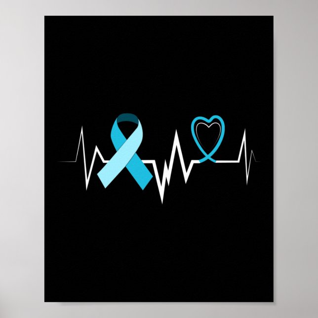 Póster Sensibilización sobre la cinta azul clara hidrocéf (Frente)