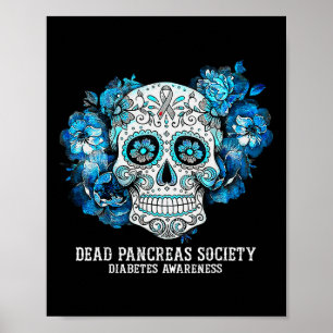 Póster Sensibilización sobre la diabetes Sociedad de Pánc