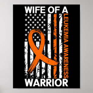 Póster Sensibilización sobre la leucemia Estados Unidos B