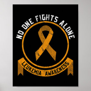 Póster Sensibilización sobre la leucemia frente al cáncer