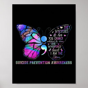 Póster Sensibilización sobre la prevención del suicidio e