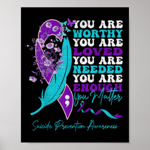 Póster Sensibilización sobre la prevención del suicidio M