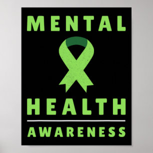 Póster Sensibilización sobre la salud mental Estrés en la