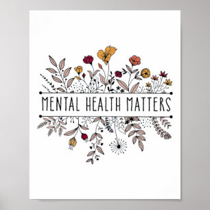 Póster Sensibilización sobre los problemas de salud menta