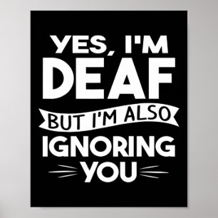 Póster Sensibilización Sorda Al Escuchar La Pérdida De Cu