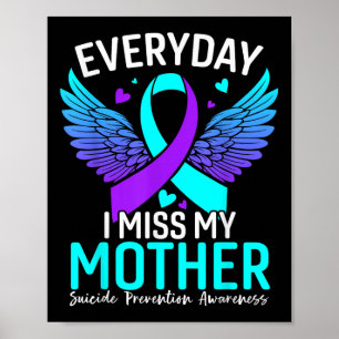 Póster Sensibilización suicida Camisa Prevención del suic