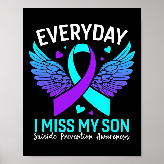 Póster Sensibilización suicida Camisa Prevención del suic (Frente)